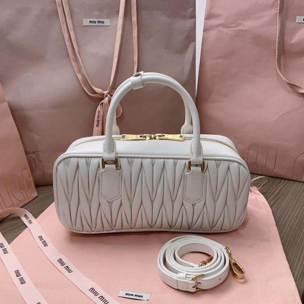 MIUMIU Arcadie matelassé nappa leather bag-XS/S/M
